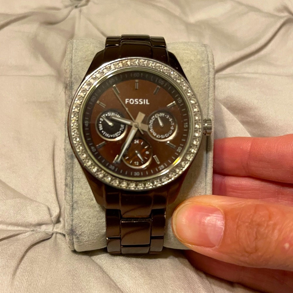 Brown Fossil Watch